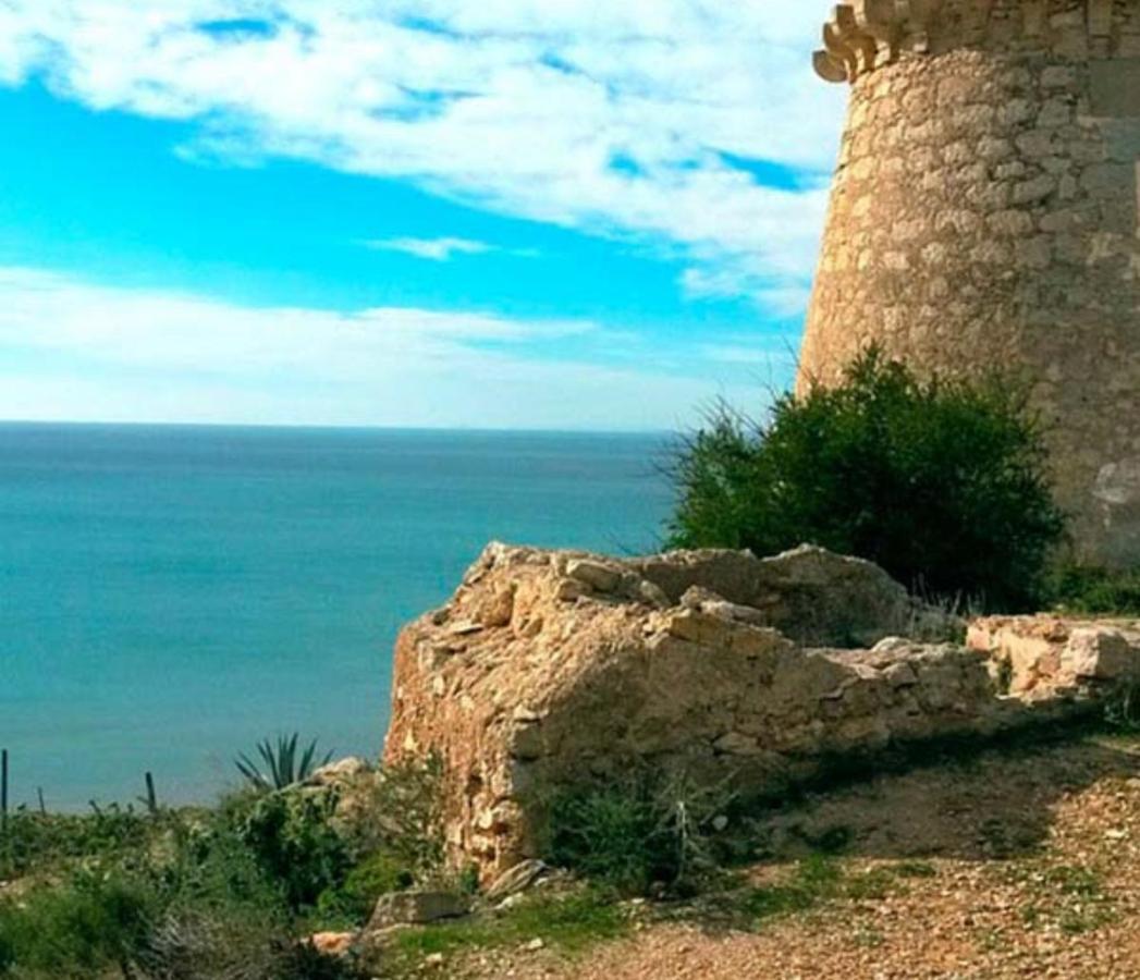 Mediterranean Beach Apartment 180º Sea & Island Views Santa Pola Bagian luar foto