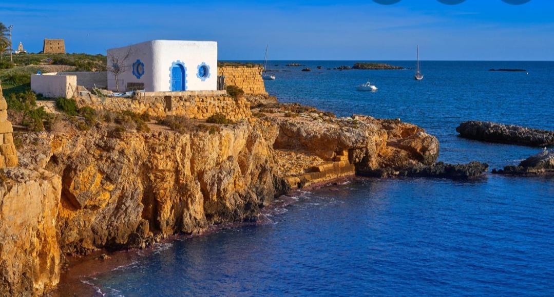 Mediterranean Beach Apartment 180º Sea & Island Views Santa Pola Bagian luar foto